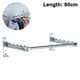 thumbnail image 1 of Colgador de ropa montado en la pared Perchero de pared de acero inoxidable Soporte de colgador de pared con brazo oscilante Juego de 2 (con varilla) Adepaton 2035211-1, 1 of 9