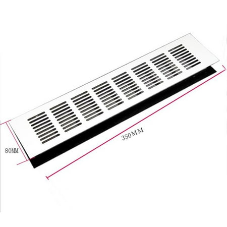 

Girlsshop 80*150-400Mm Aluminium Air Vent Silver Louvred Grill Ventilation Grille Cover