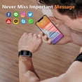 thumbnail image 3 of Smart Watch for Men Women, 1.47" HD Fitness Tracker, Sleep Analysis, Call/Message Reminders, IP67 Waterproof, Smart Bracelet Compatible with Android/iPhone, 3 of 5