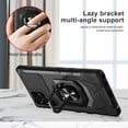 thumbnail image 3 of Military Grade Robotic Series Hybrid Case with Ring Grip for Samsung Galaxy S24 Ultra - Black, 3 of 6