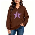 thumbnail image 6 of Vmberlty Kids Zip Up Hoodies Girl's Winter Small Print Fleece Lined Long Sleeve Hooded Zipper Sweatshirt Coats for 5-14 Years, 6 of 7