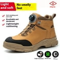 thumbnail image 4 of DINGGU Four season high top work shoes, steel toe shoes, safety shoes black,black,6.5, 4 of 14
