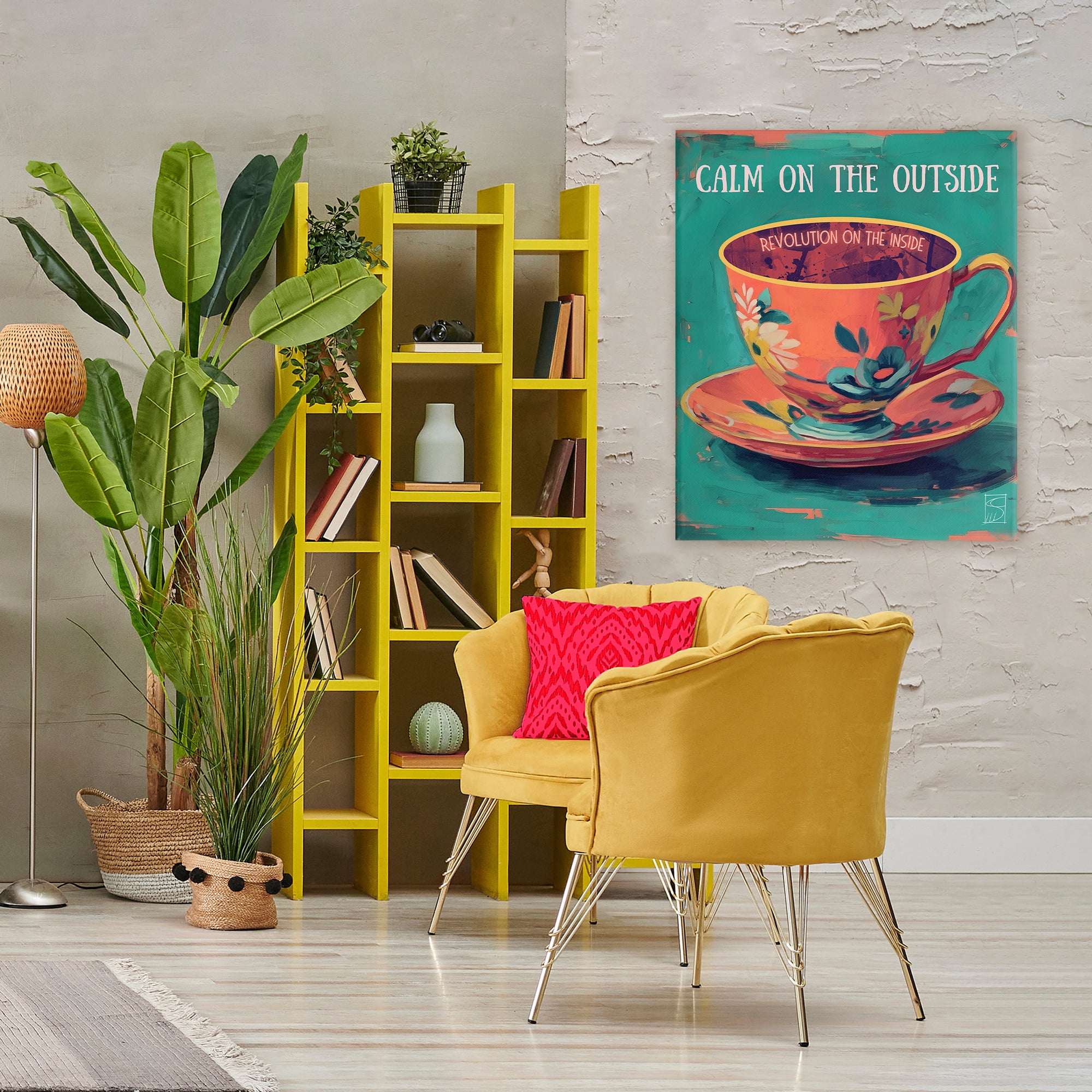 Stupell Industries Revolution On The Inside Canvas Wall Art, design by Sara Culpepper