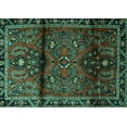 thumbnail image 1 of Ahgly Company Indoor Rectangle Persian Turquoise Blue Traditional Area Rugs, 2' x 4', 1 of 4