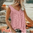 thumbnail image 4 of AMERTEER Women Floral Summer Loose, Sleeveless Tank Vest Boho Baggy Tops Shirt Blouse (Size S-5XL), 4 of 4
