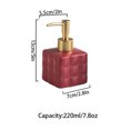 thumbnail image 3 of Qeeadeea Solid Color Lotion Dispenser, Hand Soap Dispenser, Shampoo Dispenser With Empty Pump, For Bathroom-red-220ml/7.8oz, 3 of 8