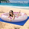 thumbnail image 2 of Tumbona inflable para bronceado Float POOLACC 6 en 1, color rosa, 2 of 8