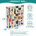 thumbnail image 3 of FORMRS 3 Ring Binder 1.5 inch with Pockets Clip Board 200 Sheets Capacity, Blue Geometric, 3 of 8