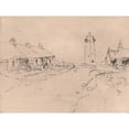 thumbnail image 3 of Sir Frank Short 24x19 Black Modern Framed Museum Art Print Titled - Southerness Light House (1893), 3 of 5