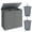 Dark Gray-110L, variant on BGTREND Double Laundry Hamper with Lid 155L Laundry Basket with Removable Liner Bags & Side Mesh Pocket Collapsible Laundry Sorter Dirty Clothes Hamper (Black)