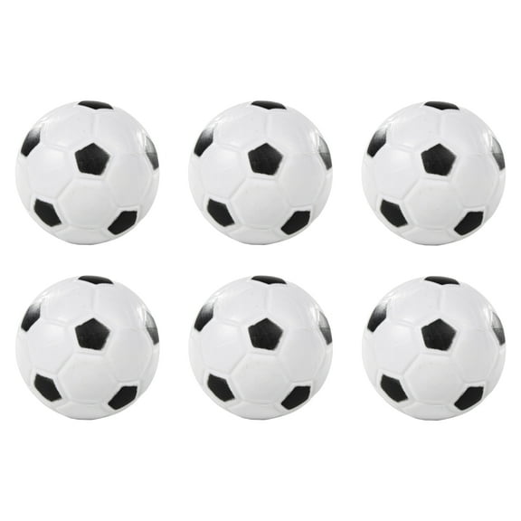 Barrington Foosball Replacement Balls, 6-Pack, 36mm Diameter, Black and White Soccer Pattern, Ages 13 