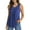 Royal blue, variant on VOIANLIMO Women's Plus Size Sleeveless Lace Pleated Shirts Summer Blouses Tunic Tank Tops M-4XL