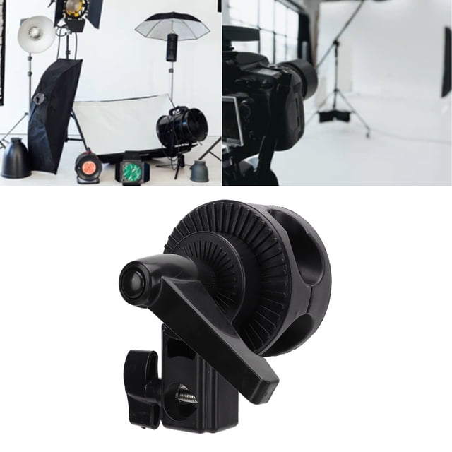 Fugacal Photography Reflector Holder Single Wheel Turntable Universal Adapters Light Stand Mount Bracket,Photography Reflector Clamp Holder,Clamp Clip Holder For Light Stand