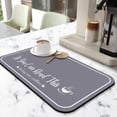 thumbnail image 2 of Coffee Bar Mat for Countertops 19inx12in,Absorbent Hide Stain Anti-Slip Cafe Bar Accessories Fit Under Coffee Machine Mat,dish drying mats for kitchen, 2 of 8