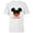 White, variant on Disney Mickey Mouse Red Shorts Icon Cousin Family- Short Sleeve T-Shirt for Kids - Customized-White
