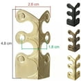 thumbnail image 7 of MODANU 6Pcs Baseboard Corner Protectors, Solid Brass Skirting Board Corner Protectors, Skiffer Skirting Board Corner Protector, Vintage Metal Corner Protector (Gold), 7 of 7