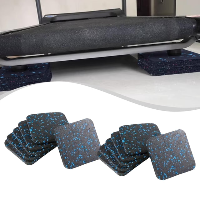 Ethern 4-Piece Treadmill Mat Floor Protection Mat Fitness Equipment Mat Non-Slip Rubber 12pcs