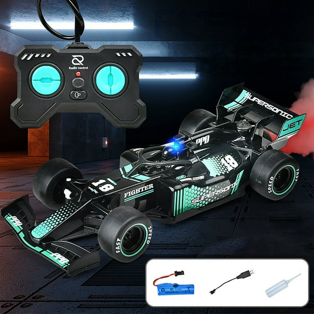 QIPOPIQ Clearance Car Model Toys Car For Remote Control Kids High Speed Race Drift RC Cars Birthday Gift Toy With LED Spray Function , Kids Outdoor Toys For Boys Girls Birthday Gifts