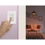 Cree Connected Max Smart In-Wall Dimmer & Tunable Controller For Connected Max Smart Bulbs, Smart Dimmer Switch, Compatible with Any Connected Max Smart Bulb, Bluetooth + WiFi, White, 1 Dimmer Switch