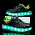 thumbnail image 3 of KOFUBOKE Child Teen Roller Skates Double Wheel Shoes Light Up LED shoe 7 size, 3 of 8