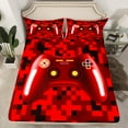 thumbnail image 2 of Erosebridal Teenager Gaming Bed Sheets Set Queen Size,Video Game Bedding Sets Queen Size,Gamer Room Decorative,Lightweight,4 Pieces, 2 of 7