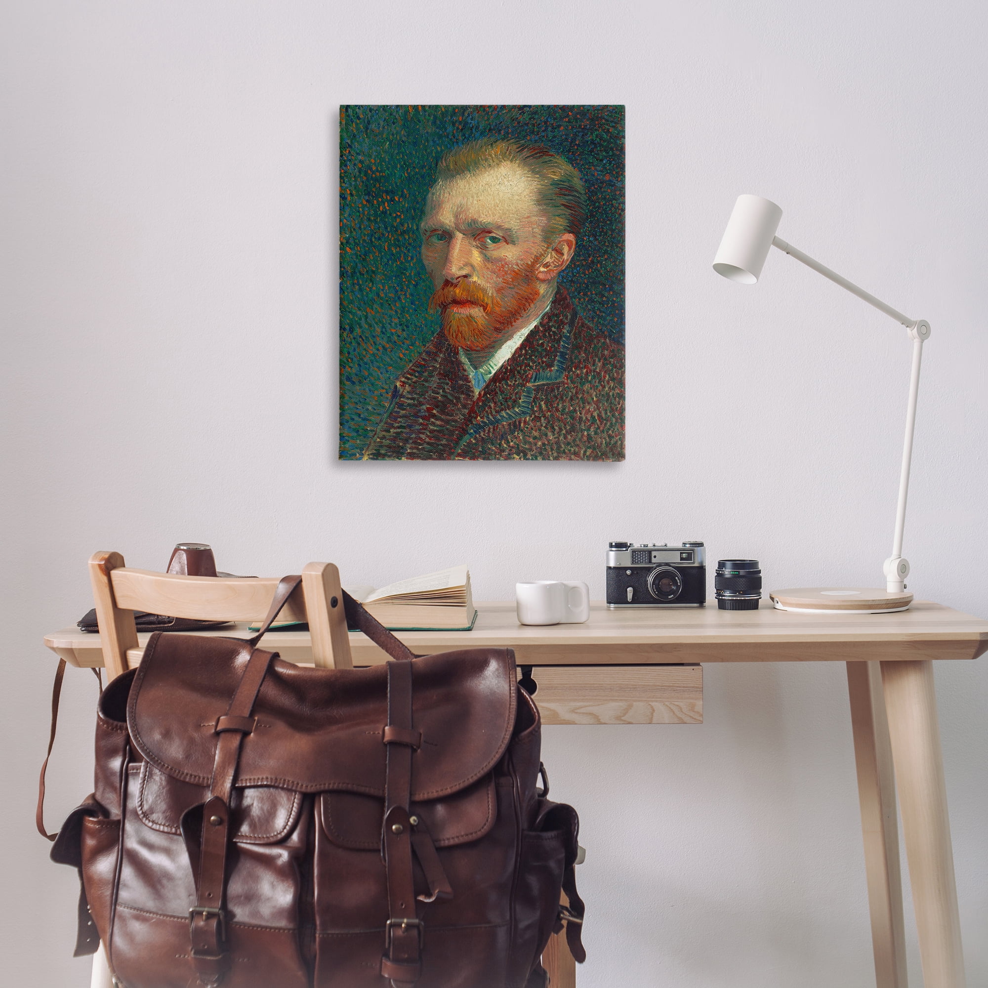Stupell Industries Van Gogh Self Portrait People Painting Wrapped Canvas Art Print Wall Art, 30 x 40