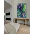 thumbnail image 5 of "Leaf Reflection 4" Painting Print on Wrapped Canvas, 5 of 7