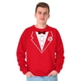 thumbnail image 3 of Vintage Formal Bachelor Party Tuxedo Men's Crewneck Sweatshirt Brisco Brands X, 3 of 6