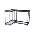 thumbnail image 4 of Pachira 30"W x 12"D x 60"H 4-Shelf Steel Shelving, Black, 4 of 9
