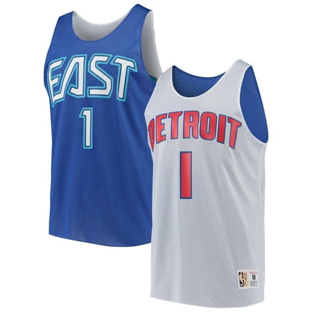 Allen Iverson Detroit Pistons Mitchell & Ness All-Star Game Reversible Mesh Tank Top - (Allen Iverson Best Crossover Ever)