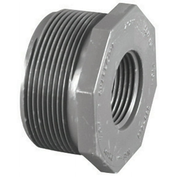 Charlotte Pipe 1 In. MPT x 1/2 In. FPT Schedule 80 Reducing PVC Bushing