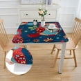 thumbnail image 2 of WYYP Owls Stars Bird Square Tablecloth Outdoor Picnic Camping and Indoor Kitchen Dining Party 100% Polyester Fiber 46*46, 2 of 8