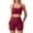 Red-KBwl, variant on Vdoaml Women Sports Bra and Yoga Shorts 2 Piece Set Ladies Gym Workout Sets Womens Compression Athletic Outfit M Red