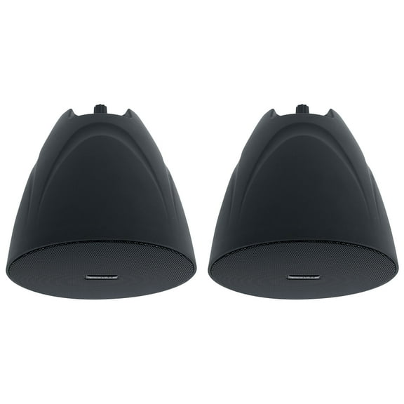 2 Rockville PEN-525T Black 5.25" 70V Hanging Pendant Speakers For Restaurant/Bar