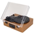thumbnail image 1 of Sonido de audio del tocadiscos, reproductor de discos de vinilo de 3 velocidades, tocadiscos de vinilo, logre más, 1 of 8