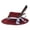 wine red, variant on Wool Fedoras Panama Hat Exotic Distressed Homburg for Women Men Photo Props Western for Stage Live Show Headwear