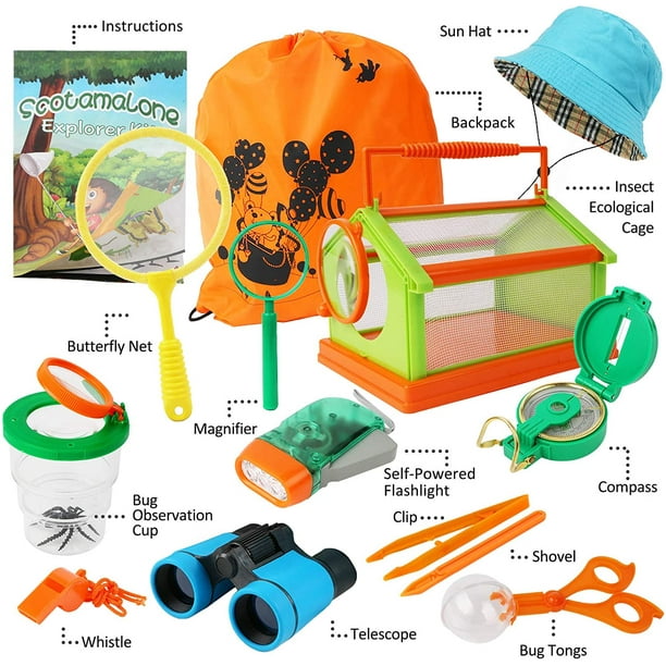 Bug Catcher Kit pour Enfants Outdoor Explorateur Kit Cadeaux pour