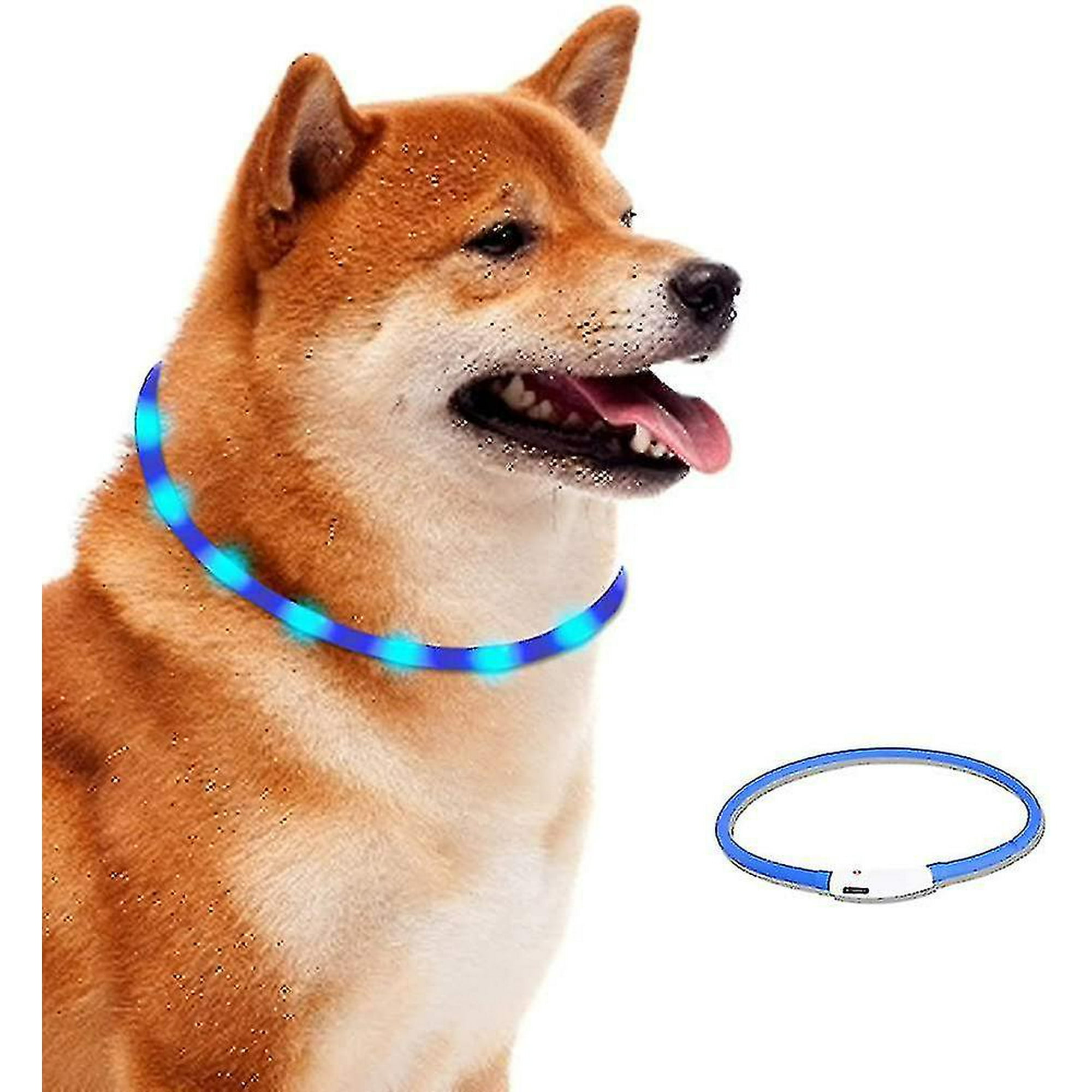 Led Dog Collar Light Up Dog Collar Usb Rechargeable Dog Collar Light Walmart