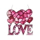 thumbnail image 2 of Decoraciones para el día de San Valentín, adornos para el día de San Valentín, regalos para el día de San Valentín, atrapasueños con forma de corazón de AMOR, decoración colgante para puerta y ventana, 2 of 7