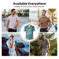thumbnail image 6 of Yiaed Happy EasterPrint Men's Short Sleeve Polo Shirt,Golf Polo for Men Three-Button Golf Shirt Athletic Casual Collared T-Shirt- Medium, 6 of 7