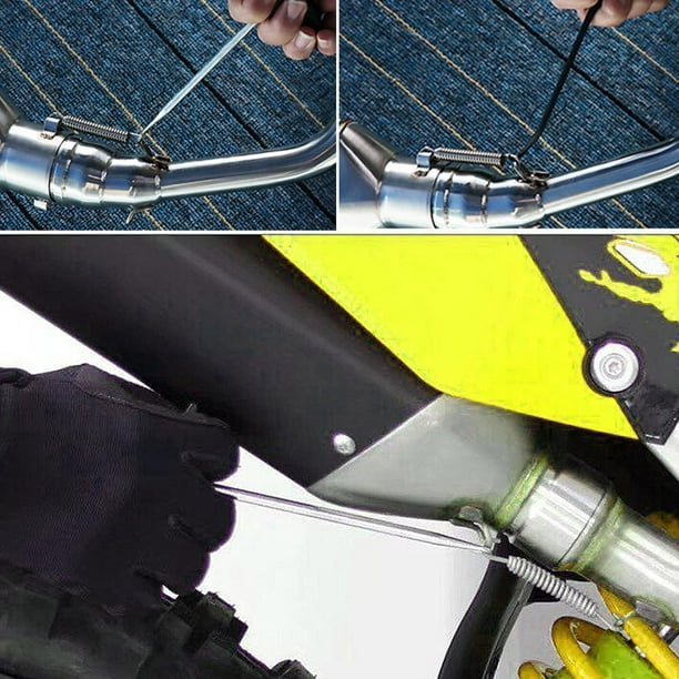 Outil d'extraction de crochet de ressort de frein, crochet de ressort de tuyau  d'échappement, outil de retrait et d'installation de ressort de moto de  voiture