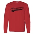 thumbnail image 2 of Albuquerque Baseball Script - Hometown Pride, Pitcher Long Sleeve T Shirt - Small - Red, 2 of 6