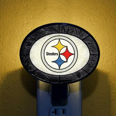 Pittsburgh Steelers Figurine - Pittsburgh Steelers Hand-Painted Glass Nightlight - No Size
