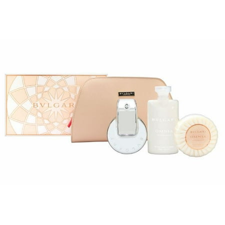 Bvlgari Omnia Crystalline Perfume Gift Set with pouch for Women, 4 Pc (Value of