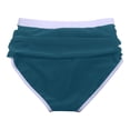thumbnail image 7 of Womens Cotton Underwear High Cut Triangle Seam Enhanced Panties for Women,Navy,S, 7 of 7