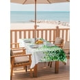 thumbnail image 2 of Outdoor Tablecloth with Umbrella Hole for Patio/Picnic/Party/Camping, Spring Green Leaves Waterproof Table Cloth Rectangle Table Cover Washable, Watercolor Country Vines Botanical (60"x 102"), 2 of 8
