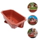 thumbnail image 5 of 1 juego de macetas grandes para bonsái, macetas rectangulares de entrenamiento con bandejas, jardineras para plantas y flores para jardín., 5 of 5