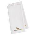 thumbnail image 1 of Carolines Treasures CK1615WHTWE Boxer Easter White Embroidered Kitchen Towel - Set of 2, 1 of 1