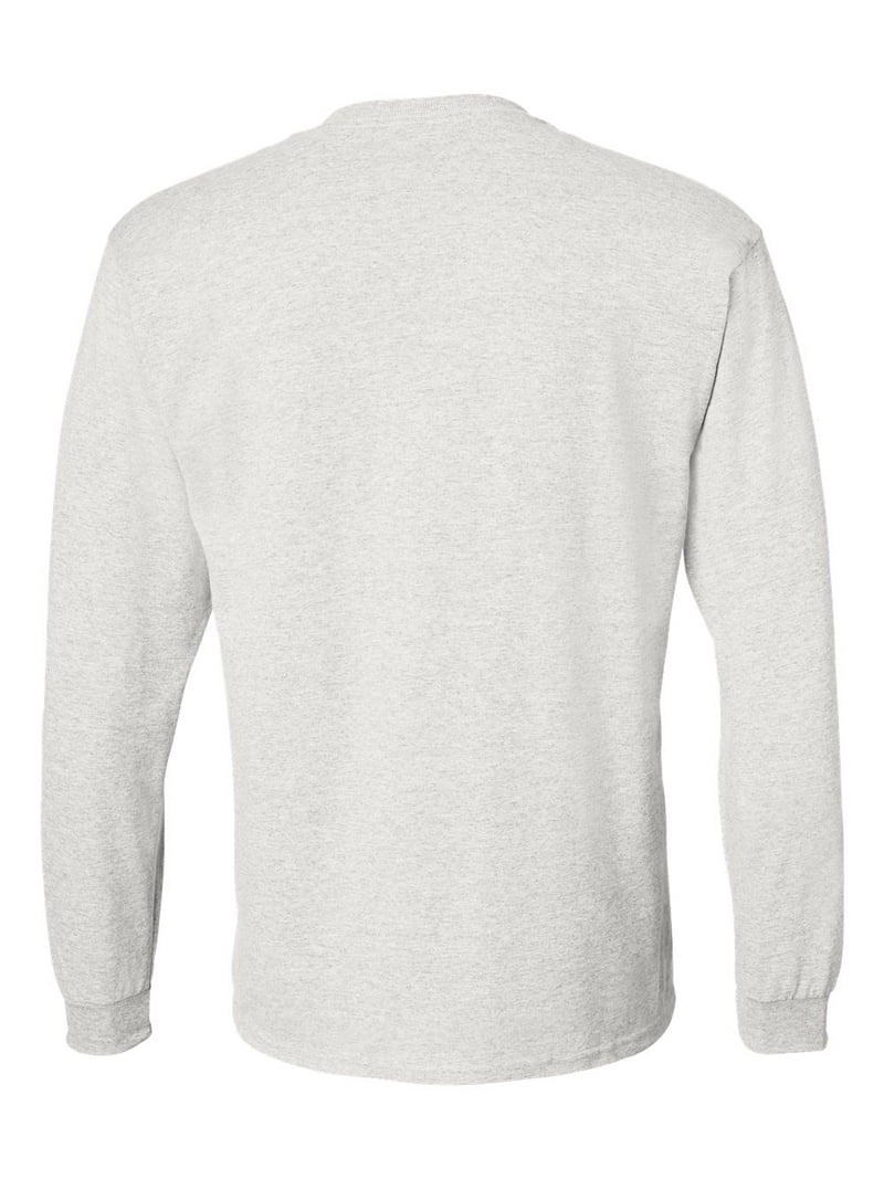 Adult 5.5 oz., 50/50 Long-Sleeve T-Shirt - ASH GREY - M - Walmart.com