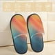 thumbnail image 2 of Balery yellow orange and teal Pantuflas de Casa de Felpa Silenciosas con Diseño Estampado, Zapatillas Cómodas Antideslizantes de Algodón para Interior-Large, 2 of 8